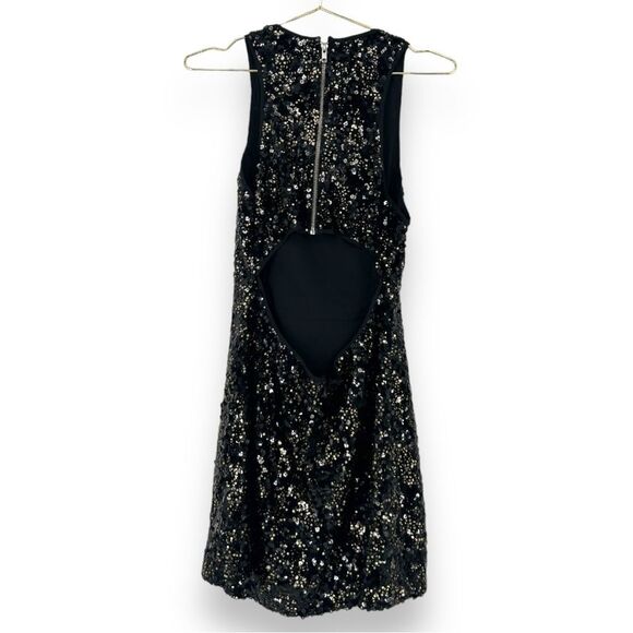 NBD Shimmering Black Sequin Mini Dress - Picture 3 of 7